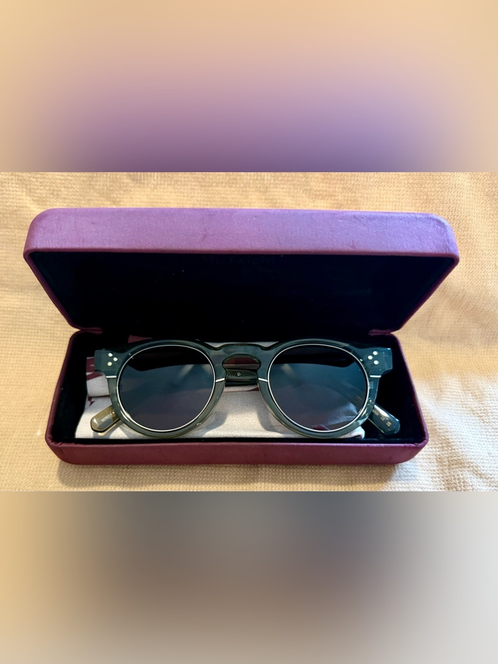 MR. LEIGHT Kennedy S Hunter Mens Round Full Rim Sunglasses